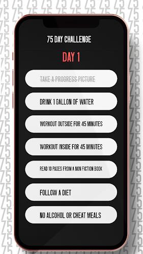 75 Day Hard Challenge Tracker Screenshot2