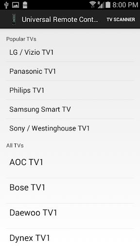 Universal Remote Control F Screenshot3