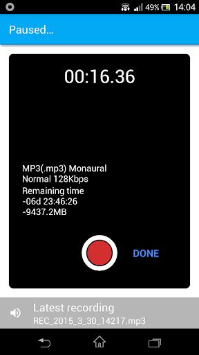 MyVoiceMemo MP3 Recorder Screenshot3