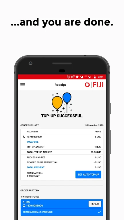 Vodafone Fiji Top-Up Screenshot4