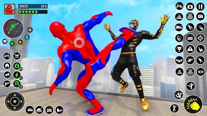 Spider Rope Hero Gangster Game Screenshot2