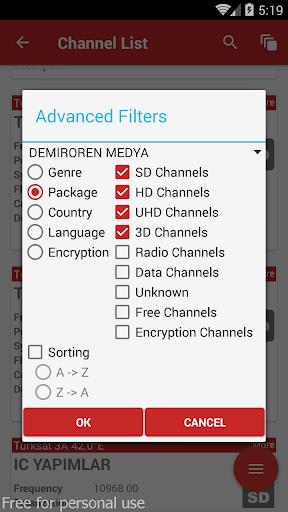 Turksat Frequency List Screenshot2