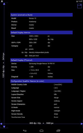 Screen Size / DPI and Dev Info Screenshot2