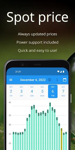 Spot price (Electricity price) Screenshot1