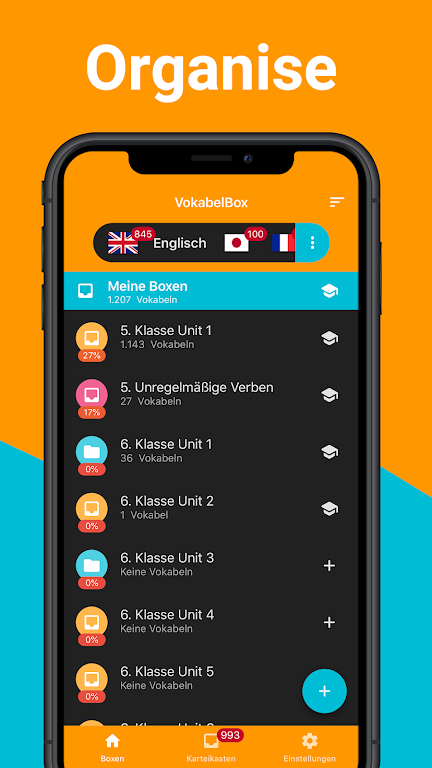 VokabelBox Vocabulary trainer Screenshot1