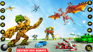 Dragon Robot Tree Robot Game Screenshot4