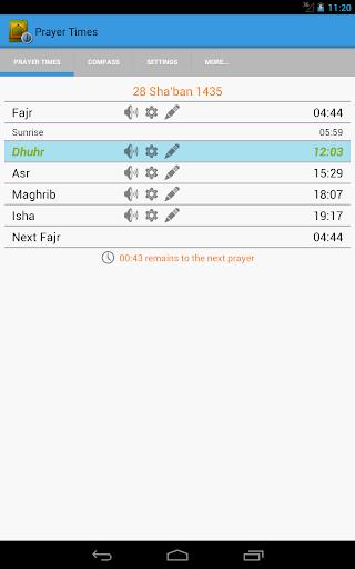 Prayer Times, Salat & Qibla Screenshot2