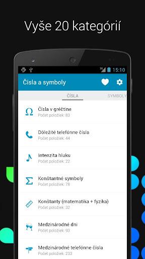 Čísla a symboly Screenshot1