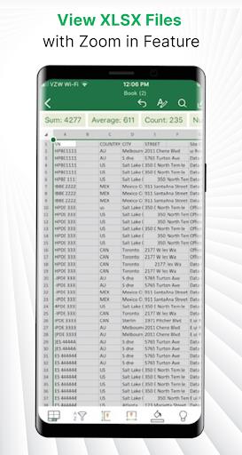 Xlsx File Reader & Xls Viewer Screenshot1