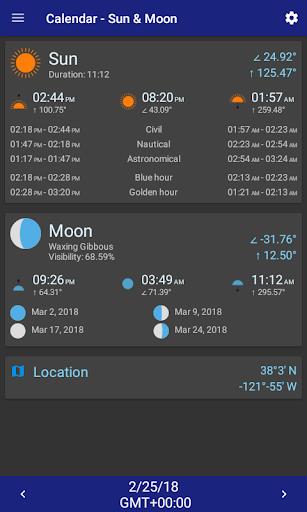 Calendar - Sun & Moon mod Screenshot2