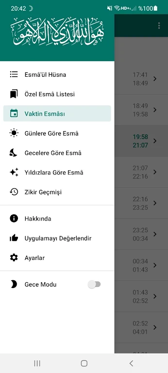 Esmaül Hüsna Vakitleri & Zikri Screenshot1