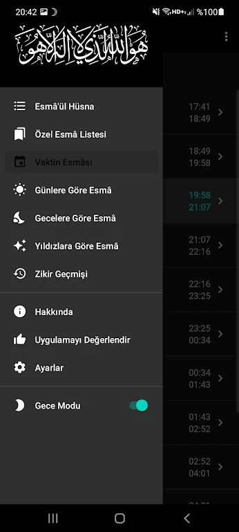 Esmaül Hüsna Vakitleri & Zikri Screenshot2