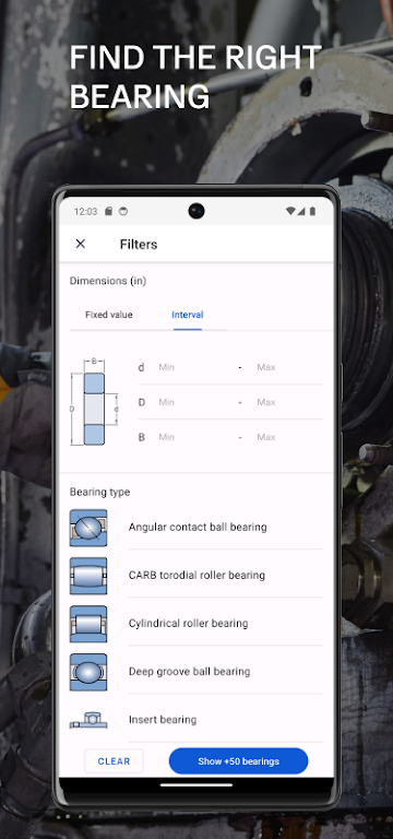 SKF Bearing Assist Screenshot3