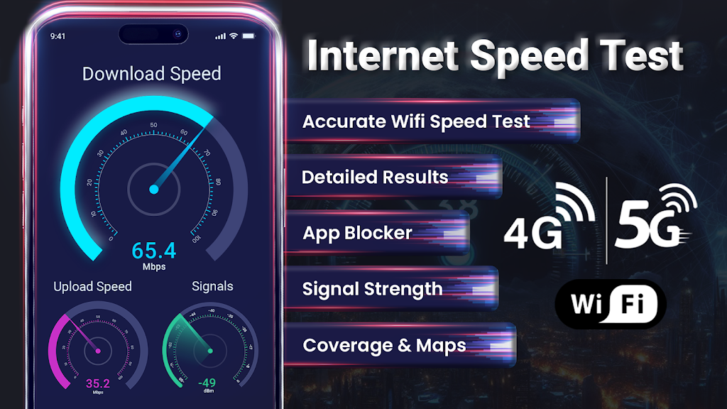 Internet Speed Test Meter Screenshot1