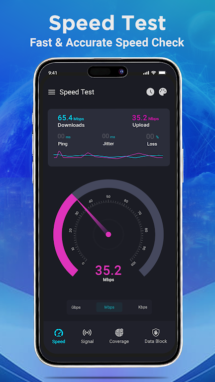 Internet Speed Test Meter Screenshot3