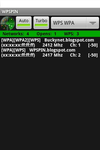 WPSPIN. WPS Wireless Scanner. Screenshot3