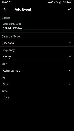 Parsi Calendar Screenshot3