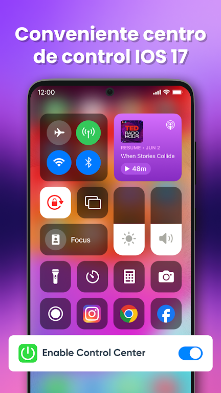 Control Center Simple IOS 17 Screenshot4