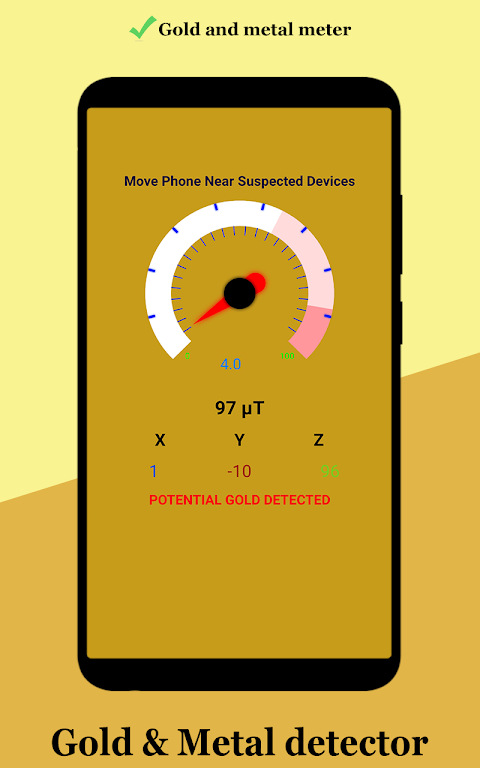 Gold detector - Metal detector Screenshot4