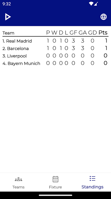 Fixture & Points Table Maker Screenshot2