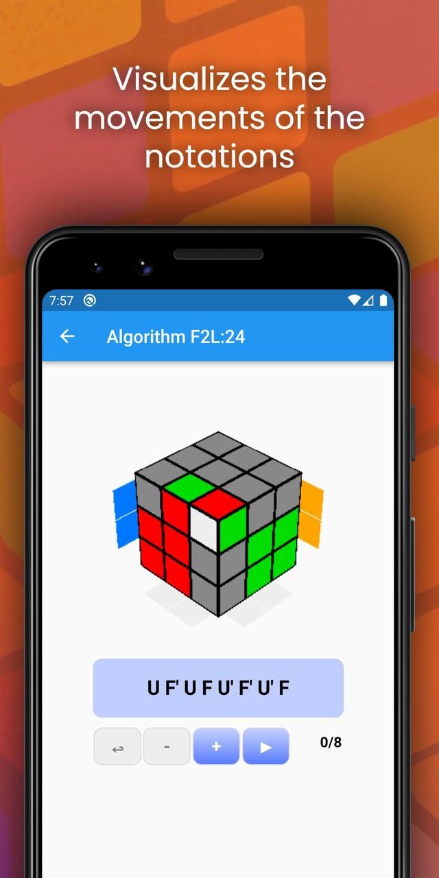 3x3 Cube Fridrich Algorithms Screenshot3