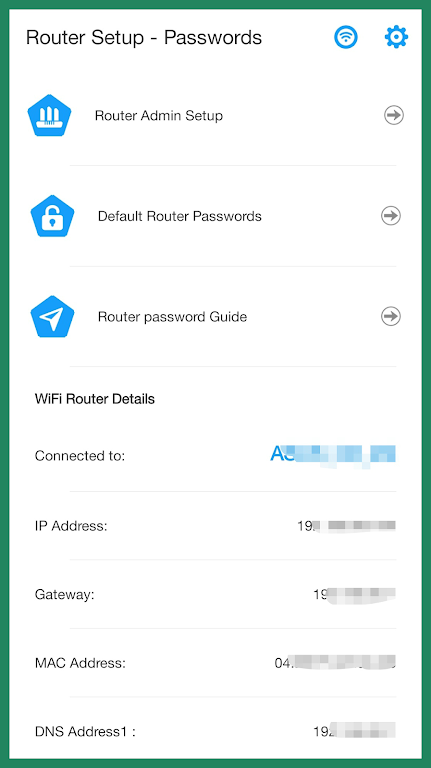 Router Admin Setup - Passwords Screenshot1