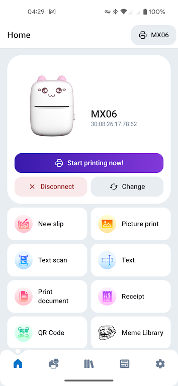 Fun Printer–mini cat print app Screenshot1