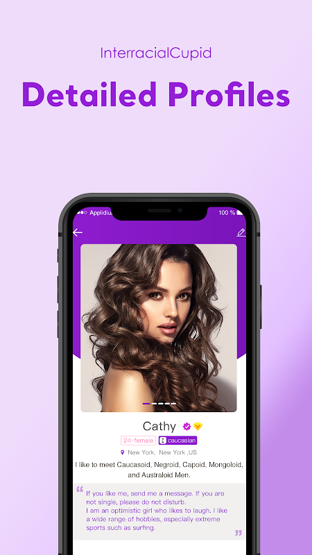 Interracial Cupid: Black, White & Asian Dating App Screenshot3