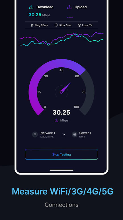 Speed Test For Wifi/3G/4G/5G Screenshot2