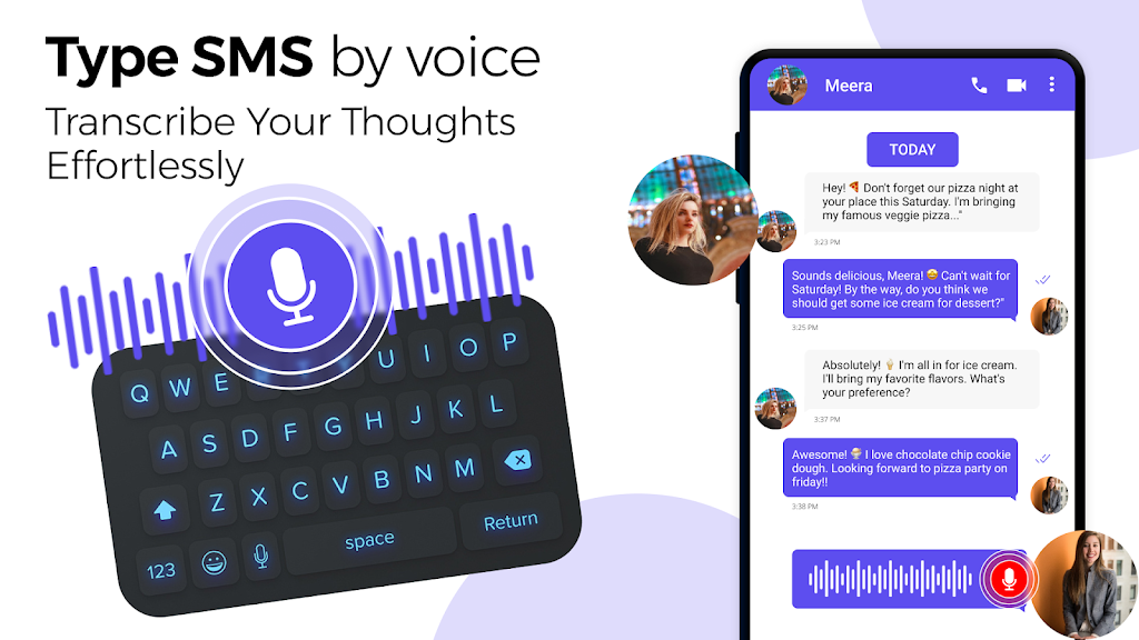 Voice sms typing: SMS by voice Screenshot3