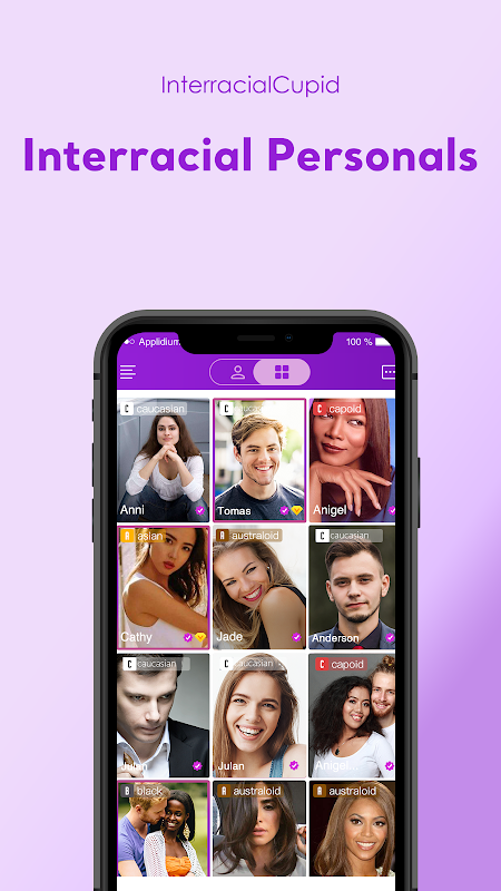 Interracial Cupid: Black, White & Asian Dating App Screenshot1
