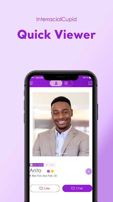 Interracial Cupid: Black, White & Asian Dating App Screenshot2