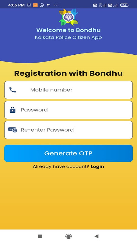 Bondhu Kolkata Police Citizen App Screenshot2