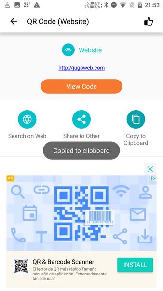 FREE QR Scanner Screenshot5