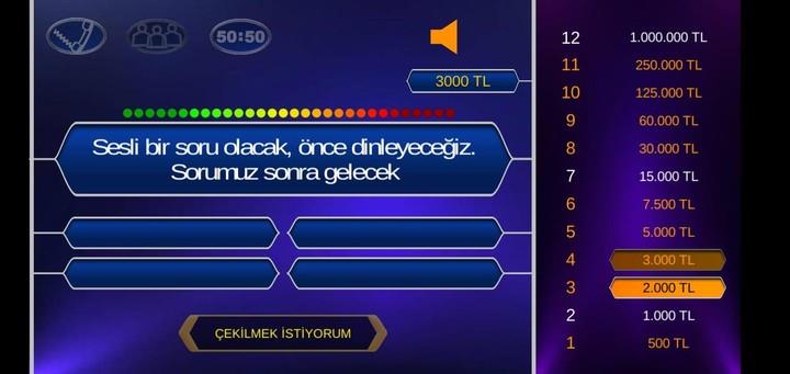 Sesli Sorulu Milyonlar Screenshot4