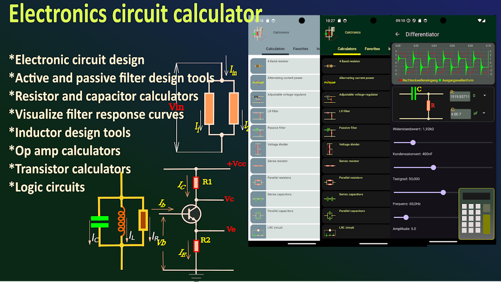 Caltronics - electronics tools Screenshot1