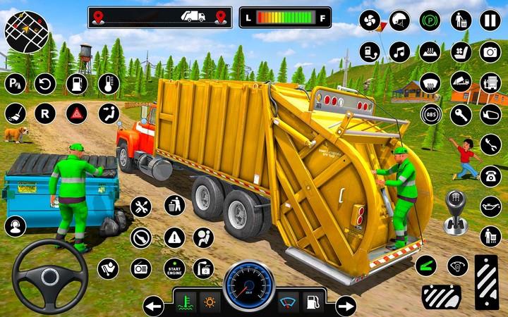 City Trash Truck Driving Games Screenshot4