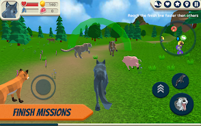 Wolf Simulator: Wild Animals 3 Screenshot2