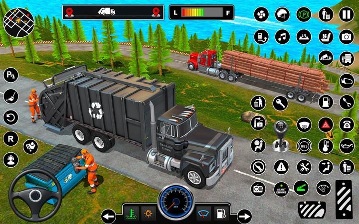 City Trash Truck Driving Games Screenshot2