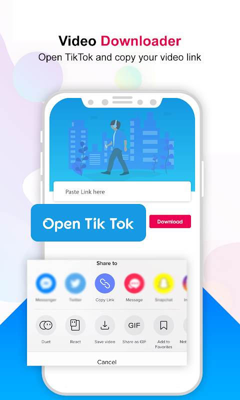 Video Downloader For All TikTok - NO Watermark Screenshot1