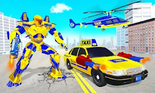 Taxi Helicopter Car Robot Game Screenshot1