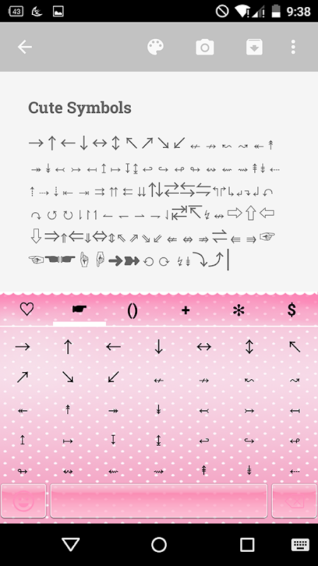 Cute Symbols - Emoji Keyboard♤ Screenshot1