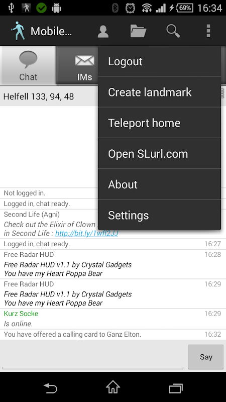 Mobile Grid Client Screenshot1