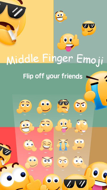 Middle Finger Emoji Sticker Screenshot1