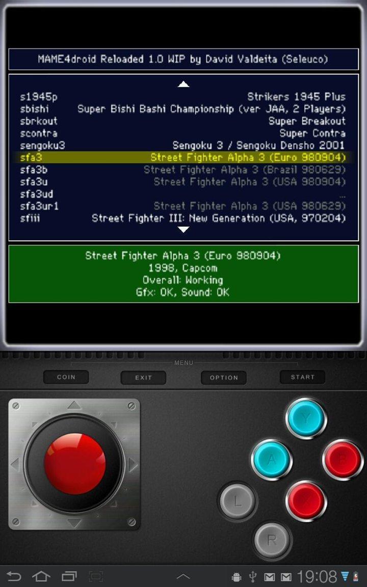 MAME4droid (0.139u1) Screenshot3