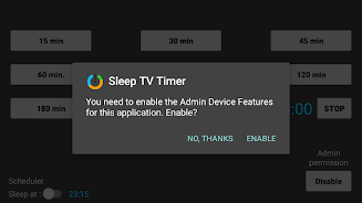 Sleep TV Timer (Screen & Media) Screenshot1