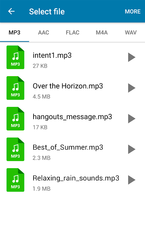 MP3 Converter Edit Music files Screenshot1