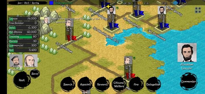 CivilWar - Strategy Screenshot1