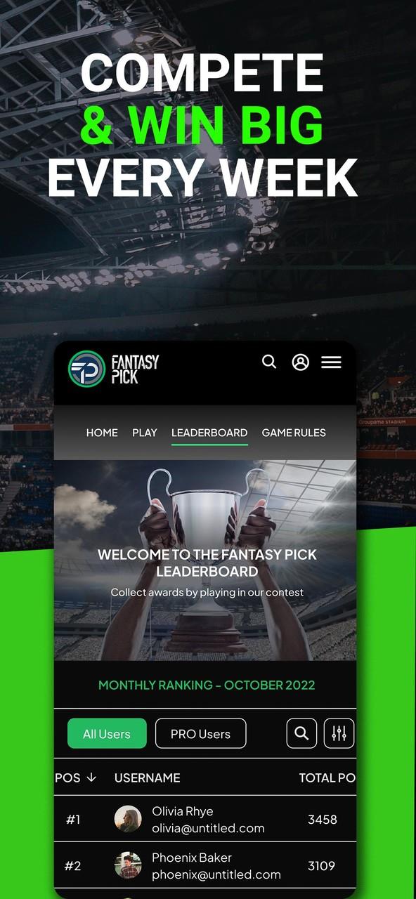 Fantasy Pick: Football Cup 22 Screenshot5