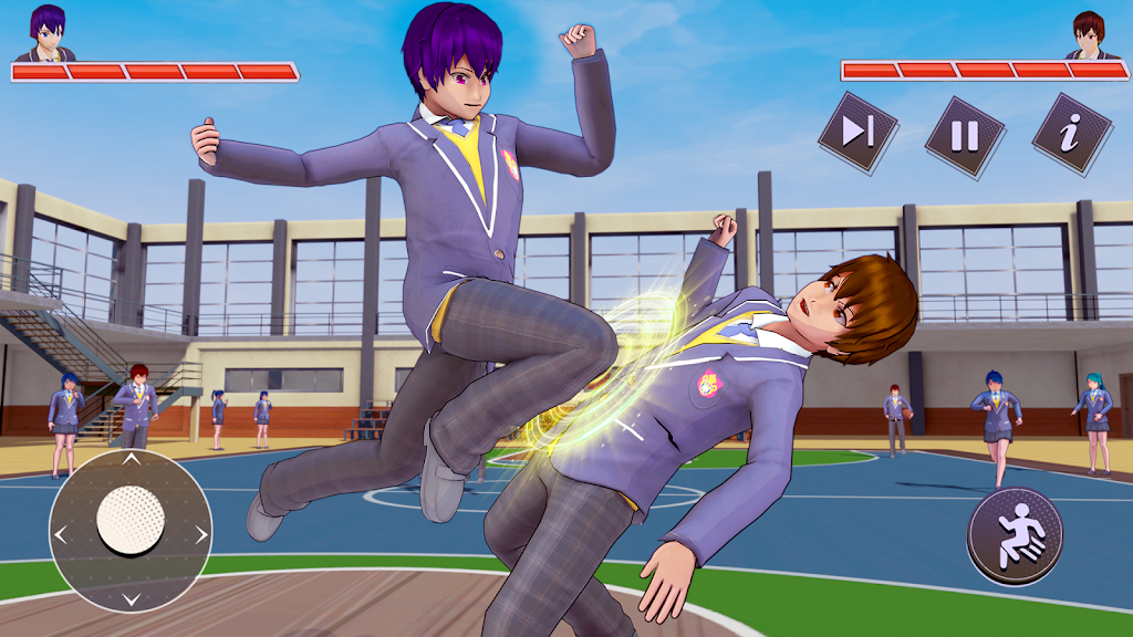 Anime High School Boy Life 3D Screenshot2